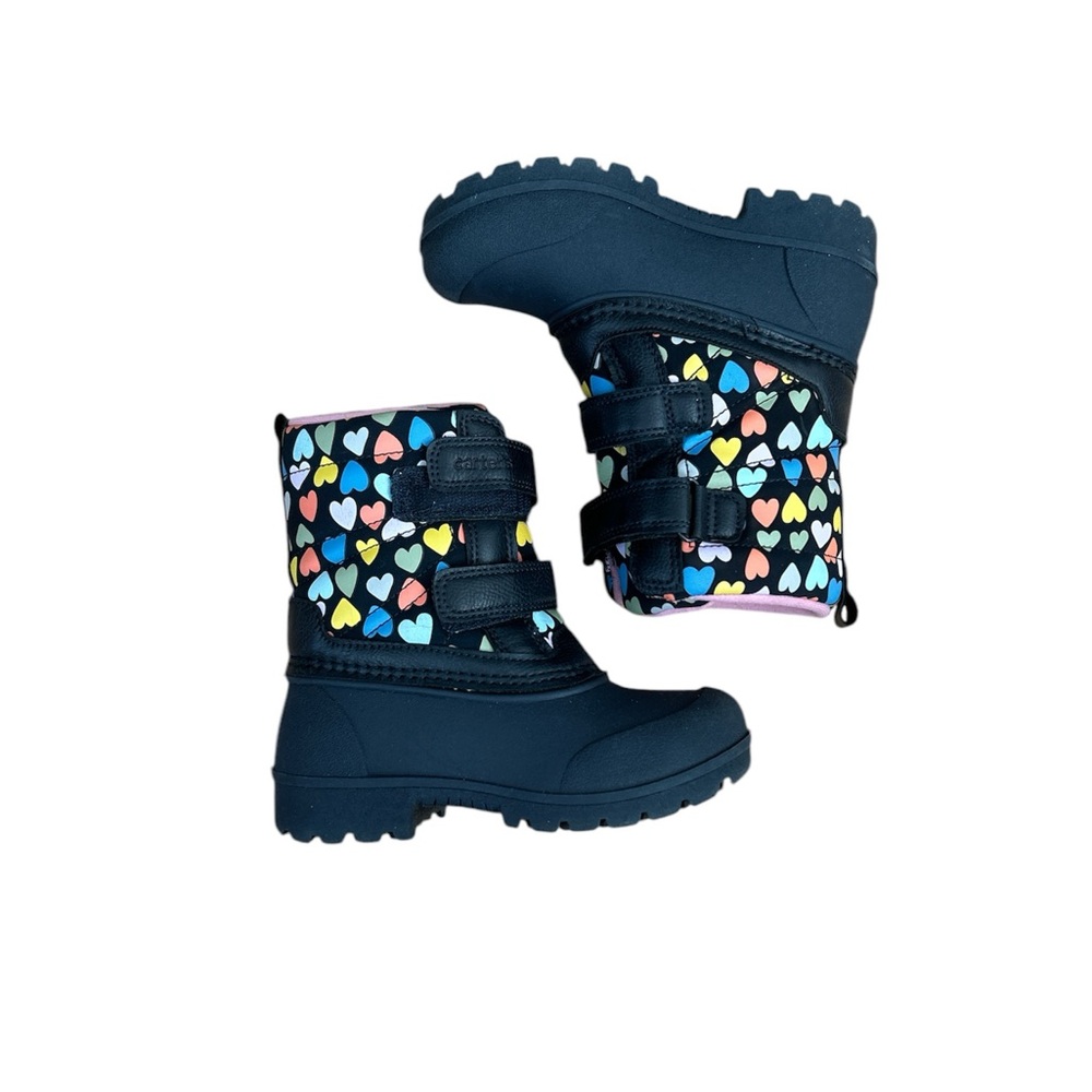Carter's Kids Boots - Black with Colorful Hearts